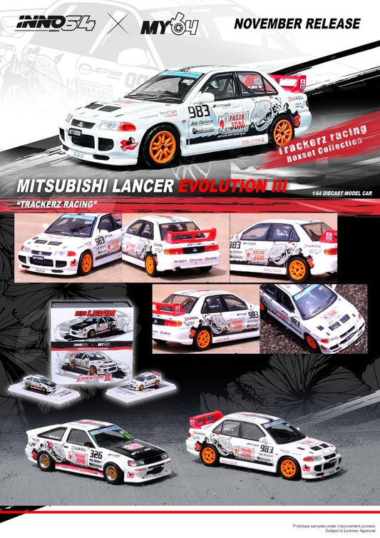 Inno Models Inno64 Mitsubishi Lancer Evolution III "Trackerz Racing"