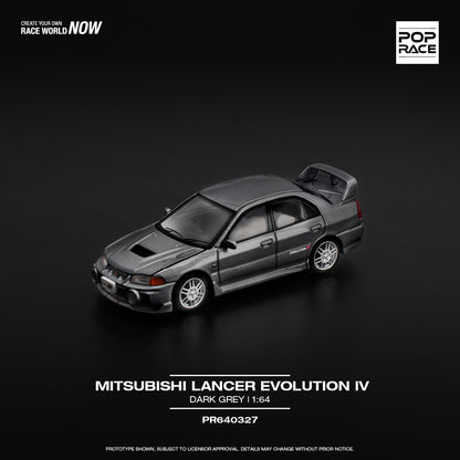 *Pre-Order* Pop Race Mitsubishi Lancer Evolution IV - Dark Grey