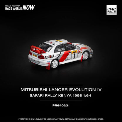 *Pre-Order* Pop Race Mitsubishi Lancer Evolution IV - Safari Rally Kenya 1998