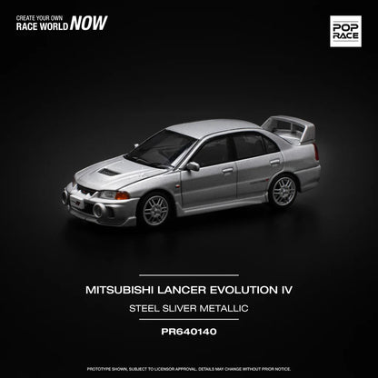 *Pre-Order* Pop Race Mitsubishi Lancer Evolution IV - Steel Silver