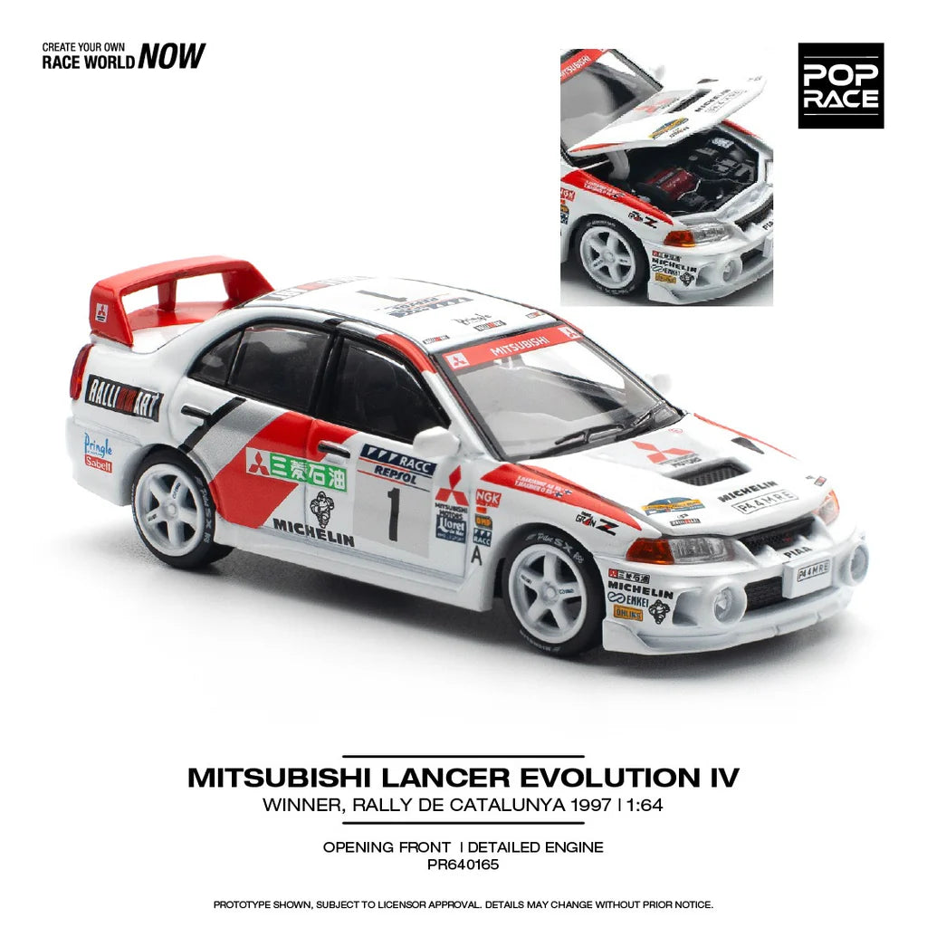 *Pre-Order* Pop Race Mitsubishi Lancer Evolution IV - Winner, Rally de Catalunya 1997