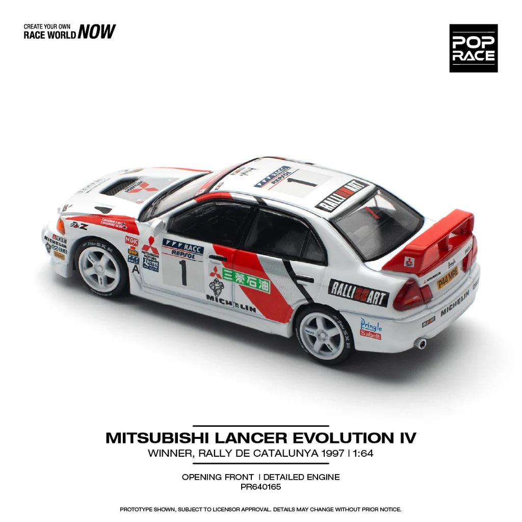 *Pre-Order* Pop Race Mitsubishi Lancer Evolution IV - Winner, Rally de Catalunya 1997