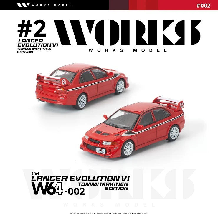 *Pre-Order* Works Model W64-002 Lancer Evolution VI Tommi Mäkinen Edition