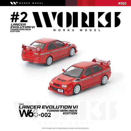 *Pre-Order* Works Model W64-002 Lancer Evolution VI Tommi Mäkinen Edition