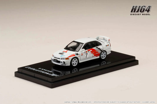 Hobby Japan Mitsubishi Lancer GSR Evolution IV Group A Rally Graphic Scortia White