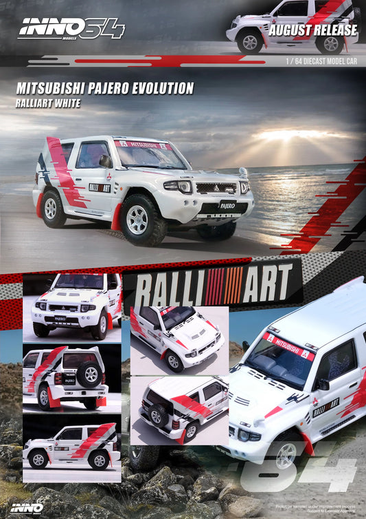 Inno Models Inno64 Mitsubishi Pajero Evolution "RALLIART" White