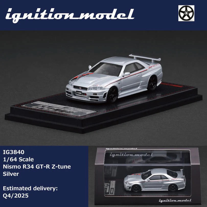 *Pre-Order* Ignition Model - IG3840 Nismo R34 GT-R Z-tune Silver