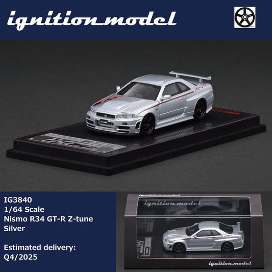 *Pre-Order* Ignition Model - IG3840 Nismo R34 GT-R Z-tune Silver