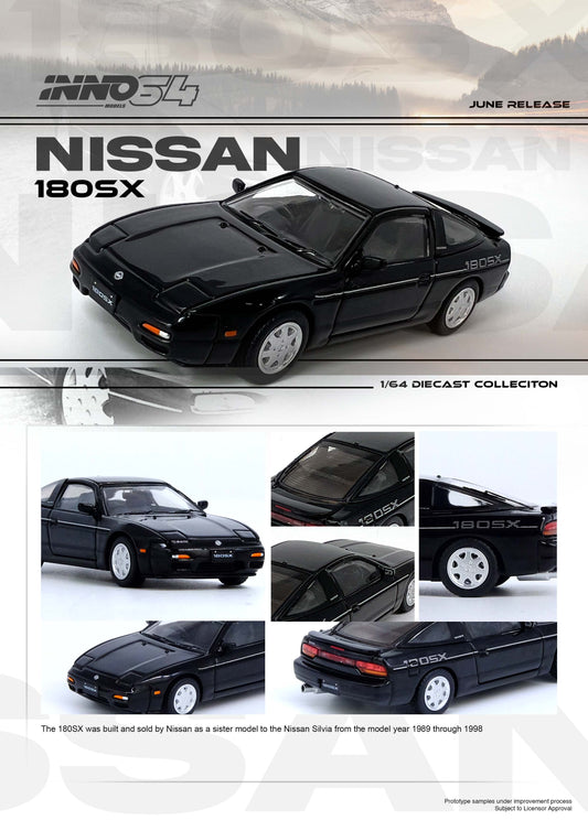 *Pre-Order* Inno Models Inno64 Nissan 180SX Black