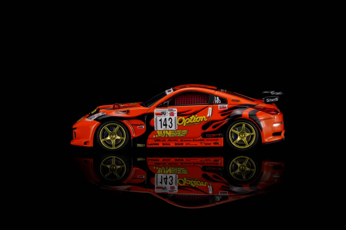 *Pre-Order* MotorHelix M63851 Nissan Fairlady Z ”Option Stream Z“ ‘02 Orange