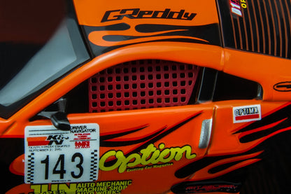 *Pre-Order* MotorHelix M63851 Nissan Fairlady Z ”Option Stream Z“ ‘02 Orange