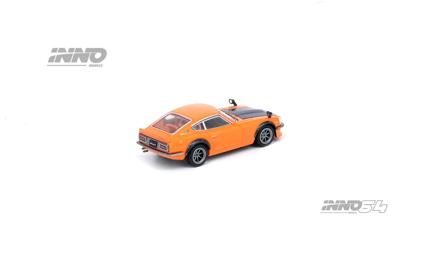 Inno Models Inno64 Nissan Fairlady Z (S30) Orange with Carbon Bonnet