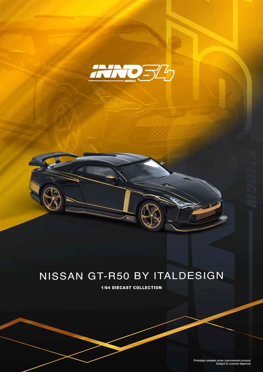 *Pre-Order* INNO Models INNO64 Nissan GT-R50 By ITALDESIGN - Black