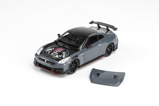 *Pre-Order* MotorHelix - M63552 Nissan GT-R NISMO (R35) 2024 NISMO Stealth Gray