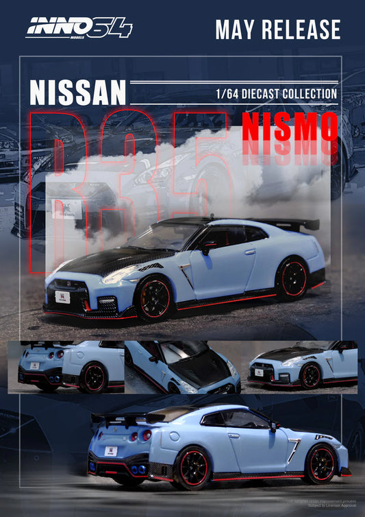 *Pre-Order* Inno Models Inno64 Nissan GT-R (R35) NISMO Special Edition 2022 Stealth Gray