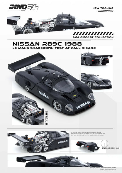 *Pre-Order* INNO Models INNO64 Nissan R89C LE MANS SHAKEDOWN TEST AT PAUL RICARD 1988