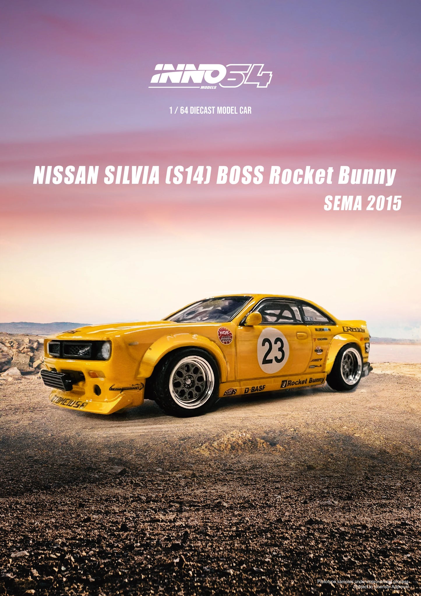 Inno Models Inno64 Nissan Silvia (S14) Boss "Rocket Bunny" SEMA 2015