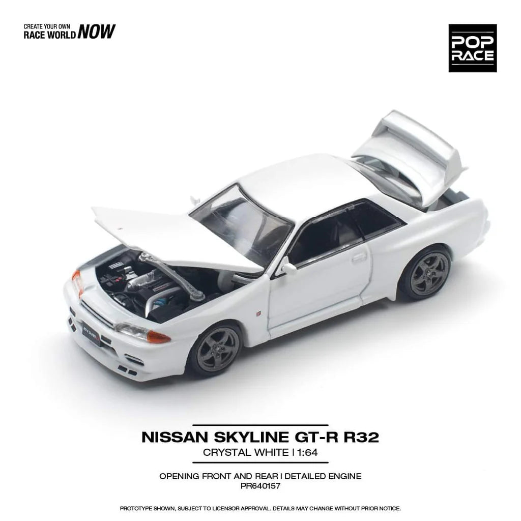 *Pre-Order* Pop Race Nissan Skyline GT-R R32 - Crystal White