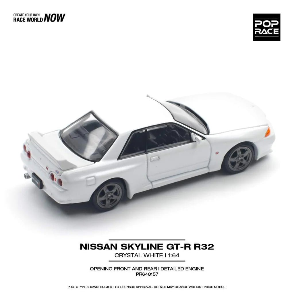 *Pre-Order* Pop Race Nissan Skyline GT-R R32 - Crystal White