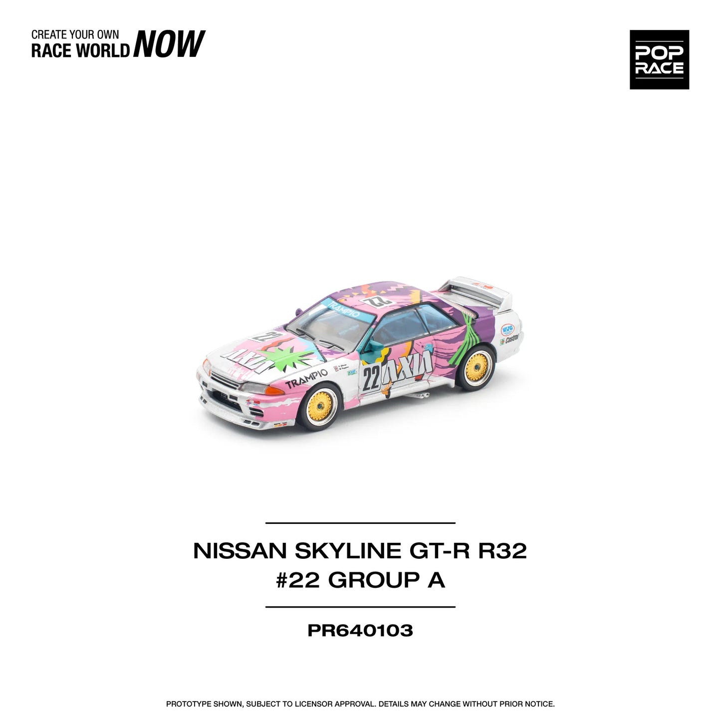 *Pre-Order* Pop Race Nissan Skyline GT-R R32 #22 AXIA Group A