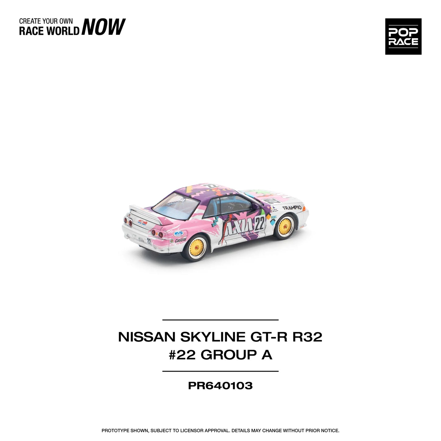 *Pre-Order* Pop Race Nissan Skyline GT-R R32 #22 AXIA Group A