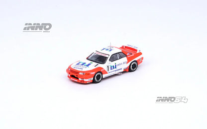 Inno Models Inno64 Nissan Skyline GT-R (R32) #1 "UNISIA JECS" JTC 1993 M. HASEMI / H. FUKUYAMA