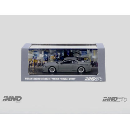 Inno Models Inno64 Nissan Skyline GT-R (R33) "Pandem / Rocket Bunny" Cement Grey Matte