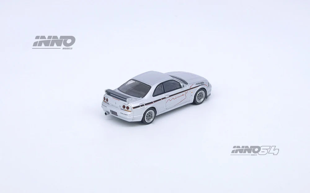 *Pre-Order* INNO Models INNO64 Nissan Skyline GT-R (R33) "TUNED BY MINE'S" - Silver