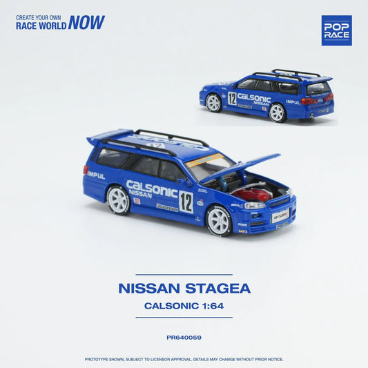 *Pre-Order* Pop Race Nissan Stagea Calsonic Livery