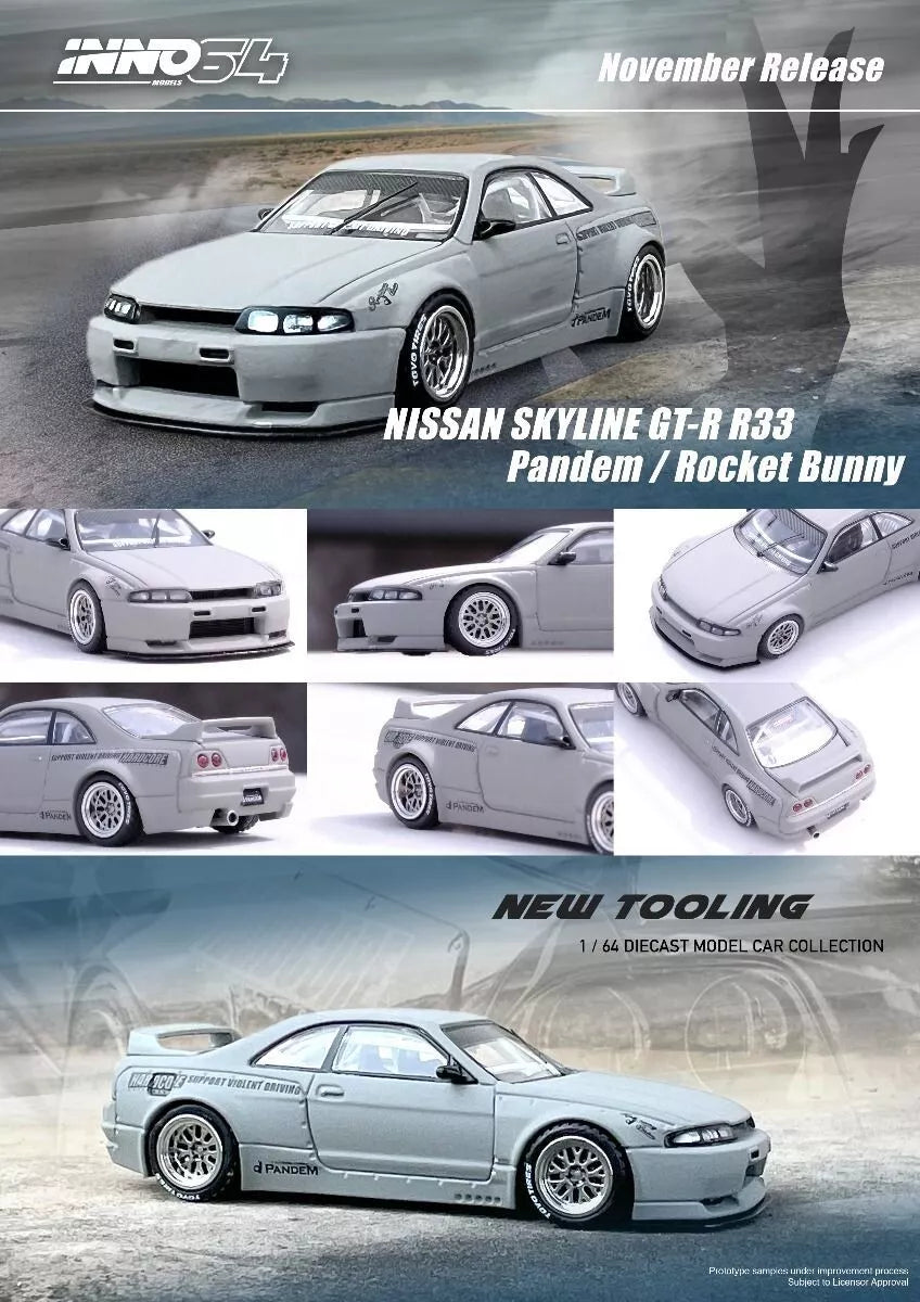 Inno Car Model R33 Inno Models Inno64 Nissan Skyline GT-R (R33)