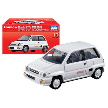 Tomica Premium No.35 Honda City Turbo II (White) - First edition