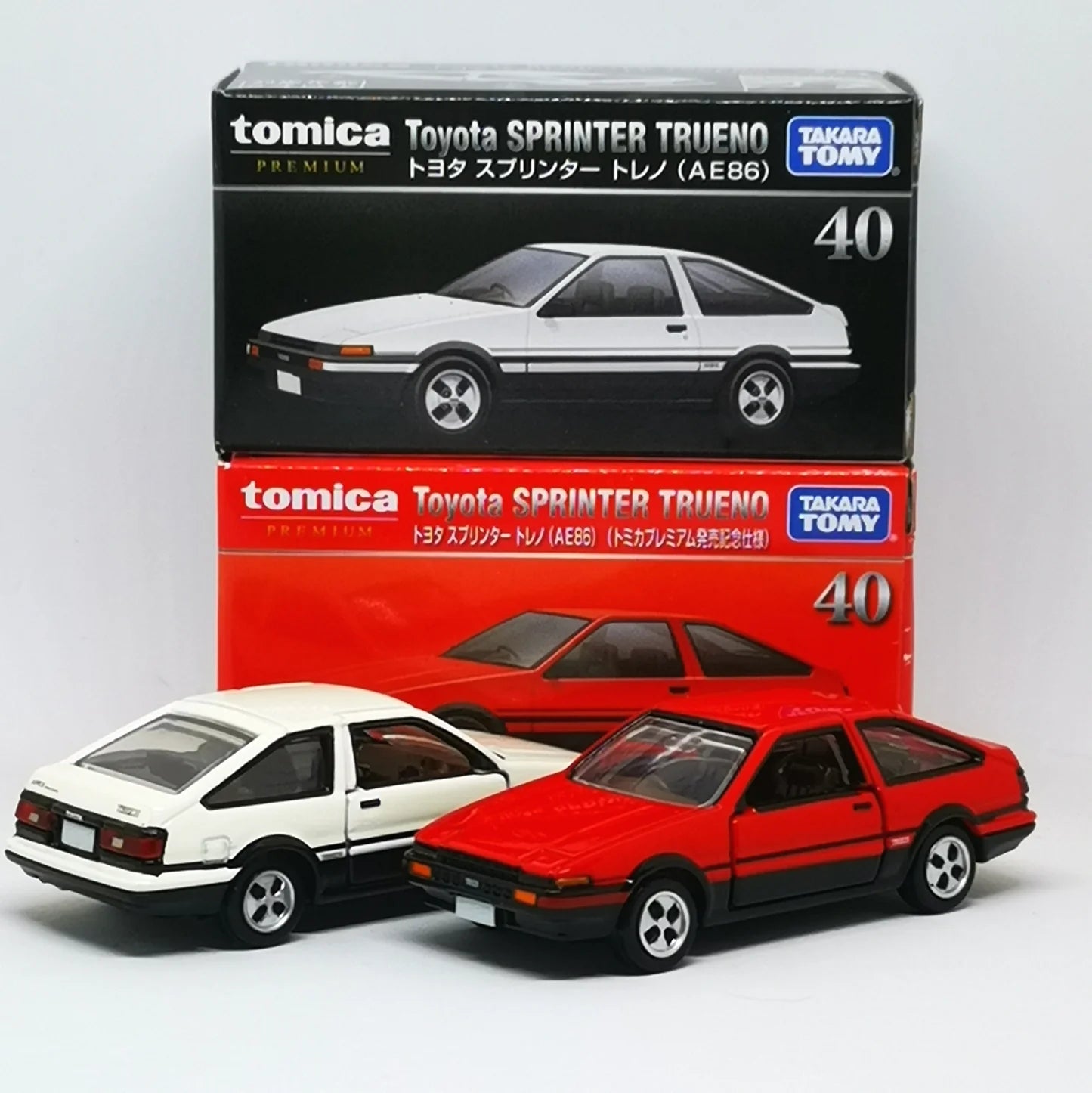 Tomica Premium No.40 Toyota Sprinter Trueno AE86 (Red) - First edition