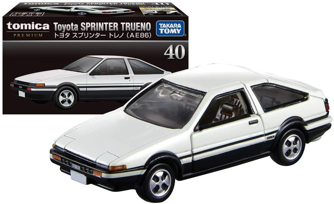 Tomica Premium No.40 Toyota Sprinter Trueno AE86 (White)
