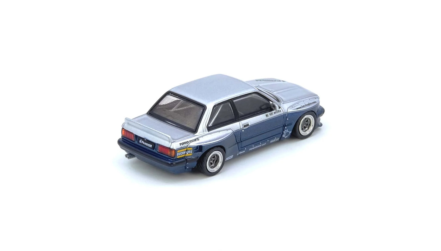 *Pre-Order* INNO Models INNO64 PANDEM E30 M3 Silver/Blue