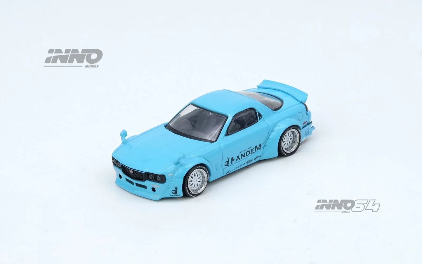 *Pre-Order* INNO Models INNO64 PANDEM ROCKET BUNNY RX7 (FD3S) Tiffany Blue