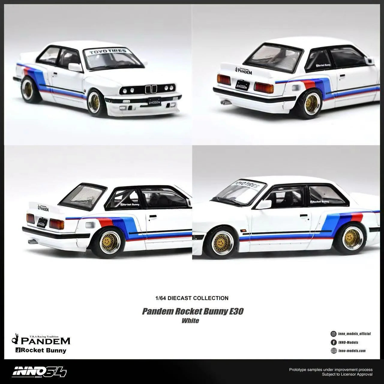 *Pre-Order* INNO Models INNO64 PANDEM Rocket Bunny E30 White