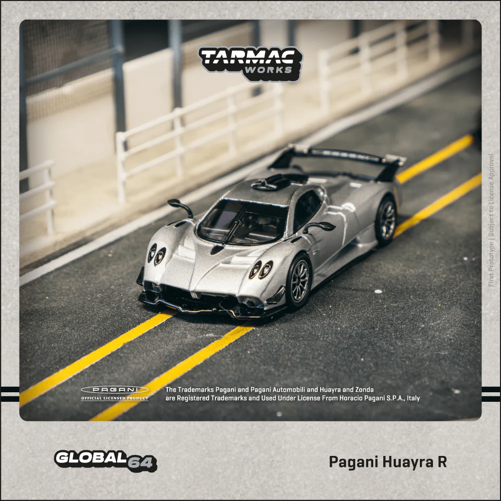 *Pre-Order* Tarmac Works Pagani Huayra R - Satin Silver