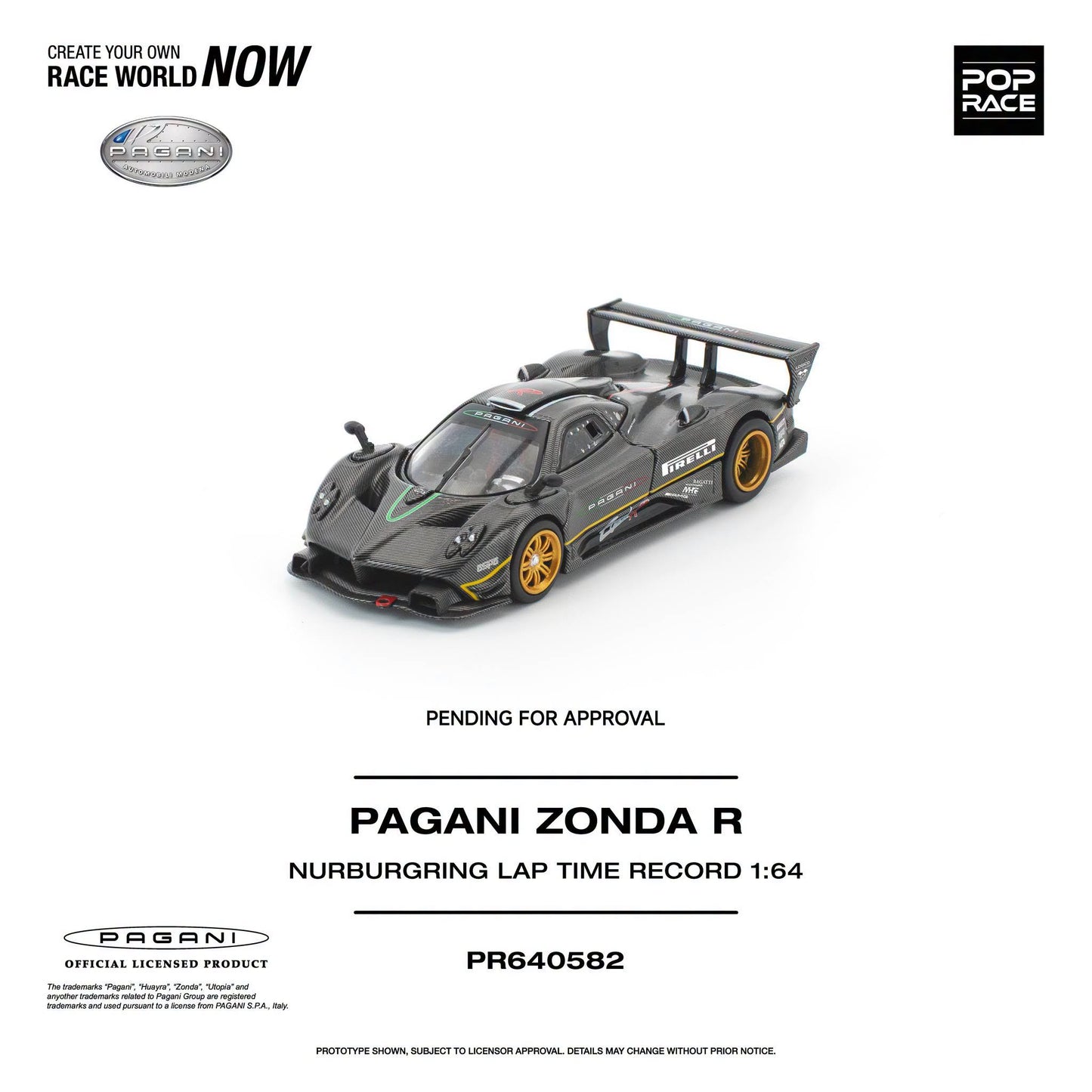 *Pre-Order* Pop Race - Pagani Zonda R NURBURGRING LAP TIME RECORD