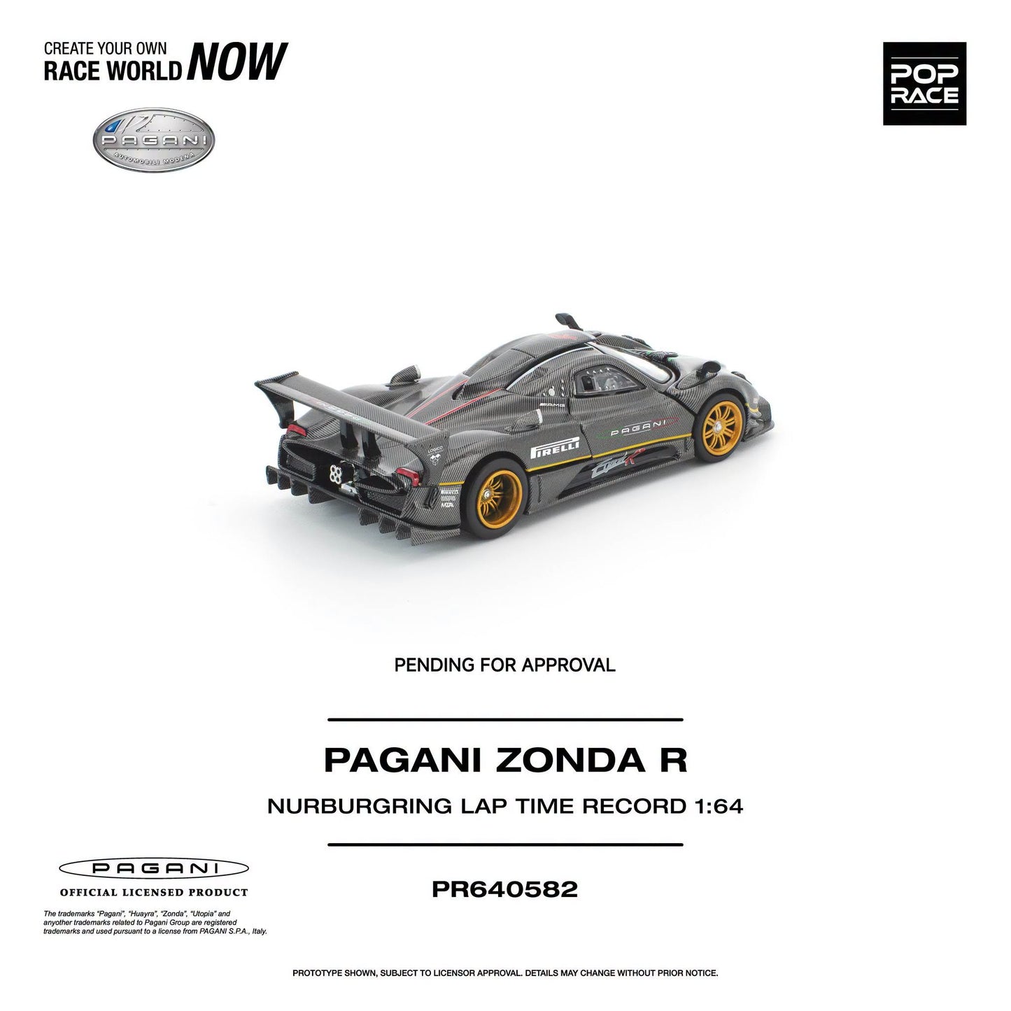 *Pre-Order* Pop Race - Pagani Zonda R NURBURGRING LAP TIME RECORD