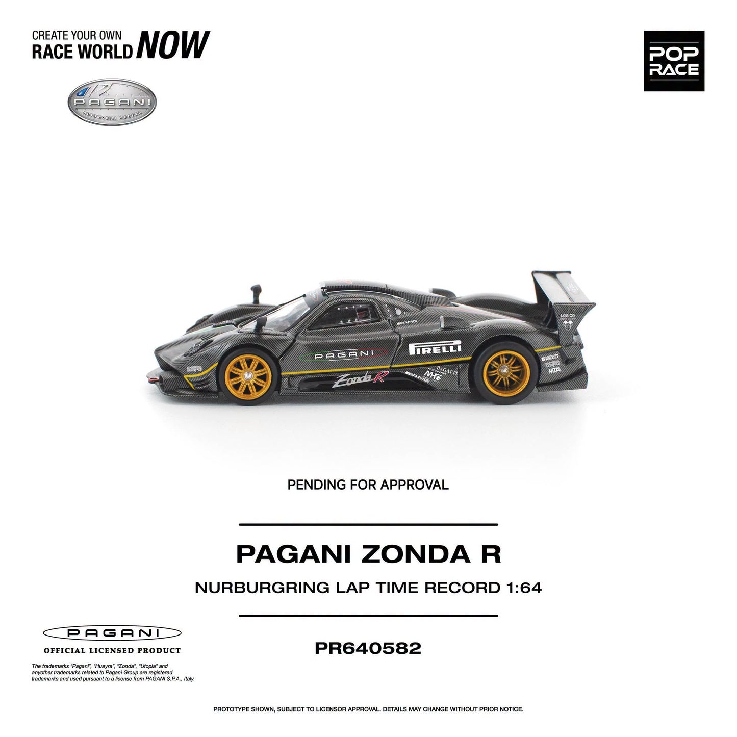*Pre-Order* Pop Race - Pagani Zonda R NURBURGRING LAP TIME RECORD