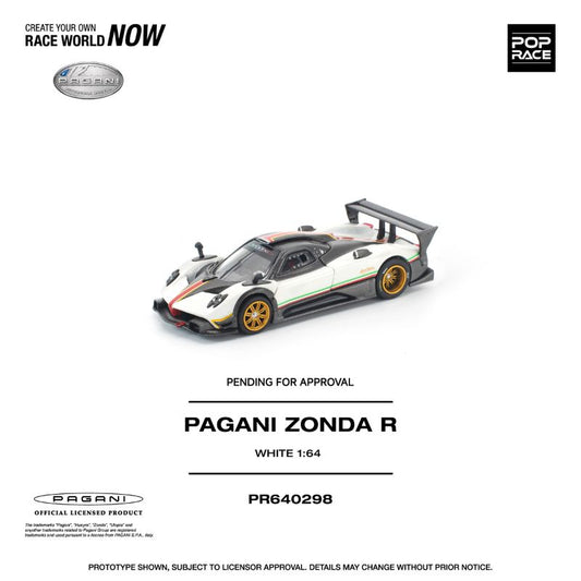 *Pre-Order* Pop Race Pagani Zonda R White