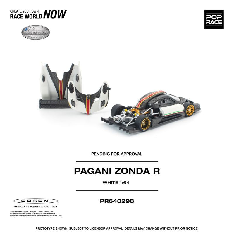 *Pre-Order* Pop Race Pagani Zonda R White