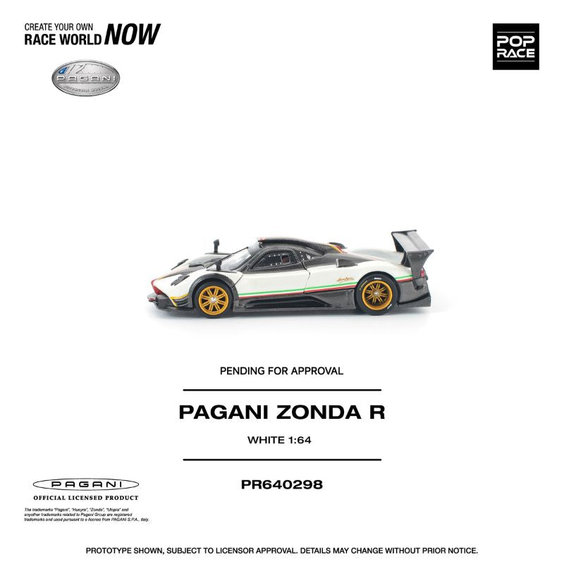 *Pre-Order* Pop Race Pagani Zonda R White
