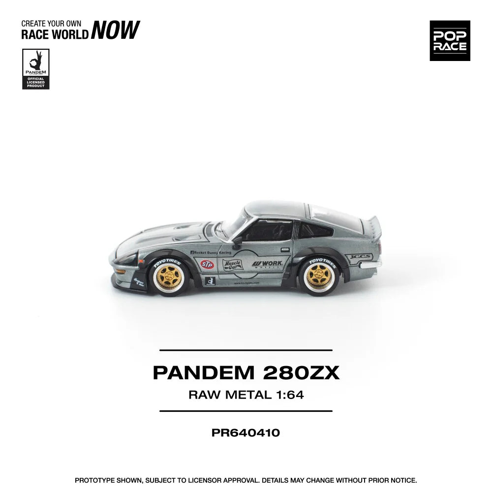 *Pre-Order* Pop Race Pandem 280ZX Raw Metal