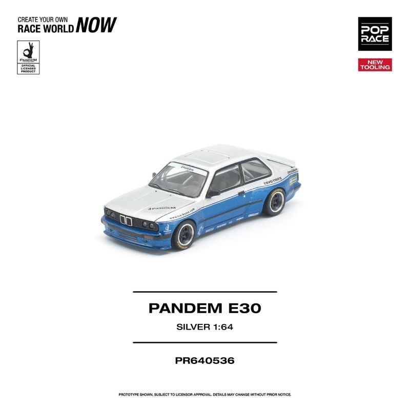 *Pre-Order* Pop Race - Pandem E30 Silver