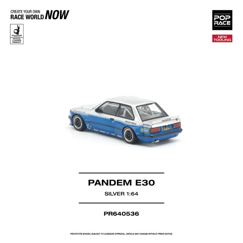 *Pre-Order* Pop Race - Pandem E30 Silver