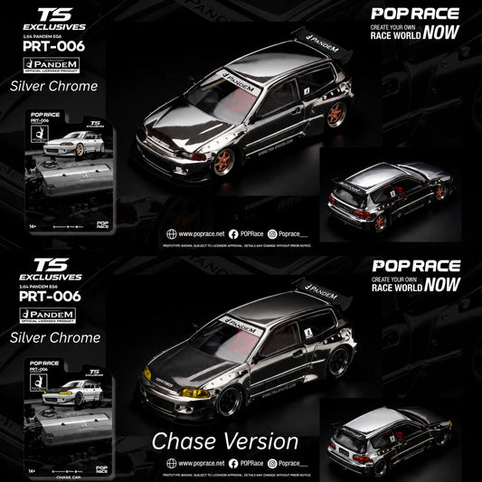 *Pre-Order* Pop Race PRT006 Pandem EG6 - Silver Chrome