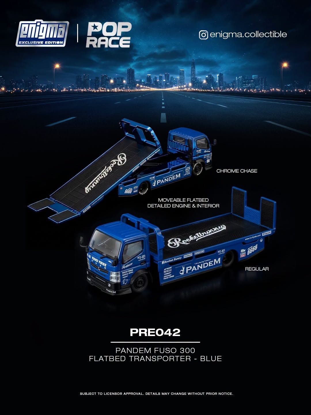 *Pre-Order* Pop Race - PRE042 Pandem FUS0 300 TRANSPORTER - BLUE