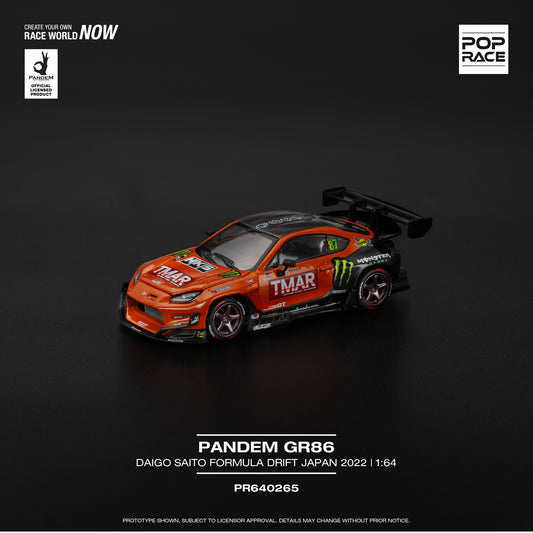 *Pre-Order* Pop Race Pandem GR86 - DAIGO SAITO FORMULA DRIFT JAPAN 2022