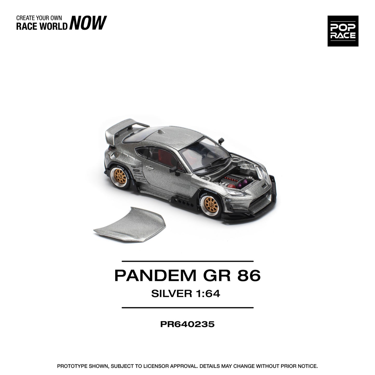 *Pre-Order* Pop Race Pandem GR86 - Silver